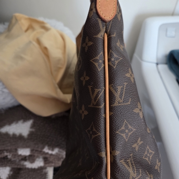 Louis Vuitton Brown and Tan Shoulder Bag Delightful MM - Picture 7 of 8